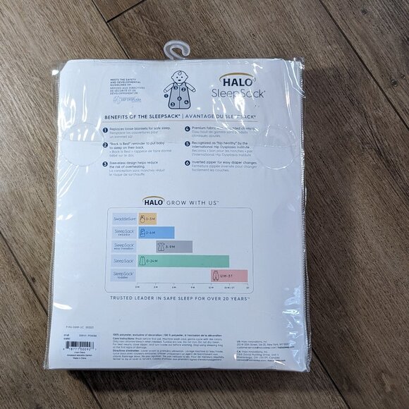 HALO Sleepsack Micro Fleece Wearable Baby Blanket, TOG 1.0 Cream Small 0-6 m New - Picture 4 of 7